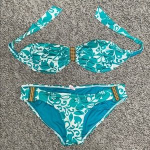 Two piece bathing suit
